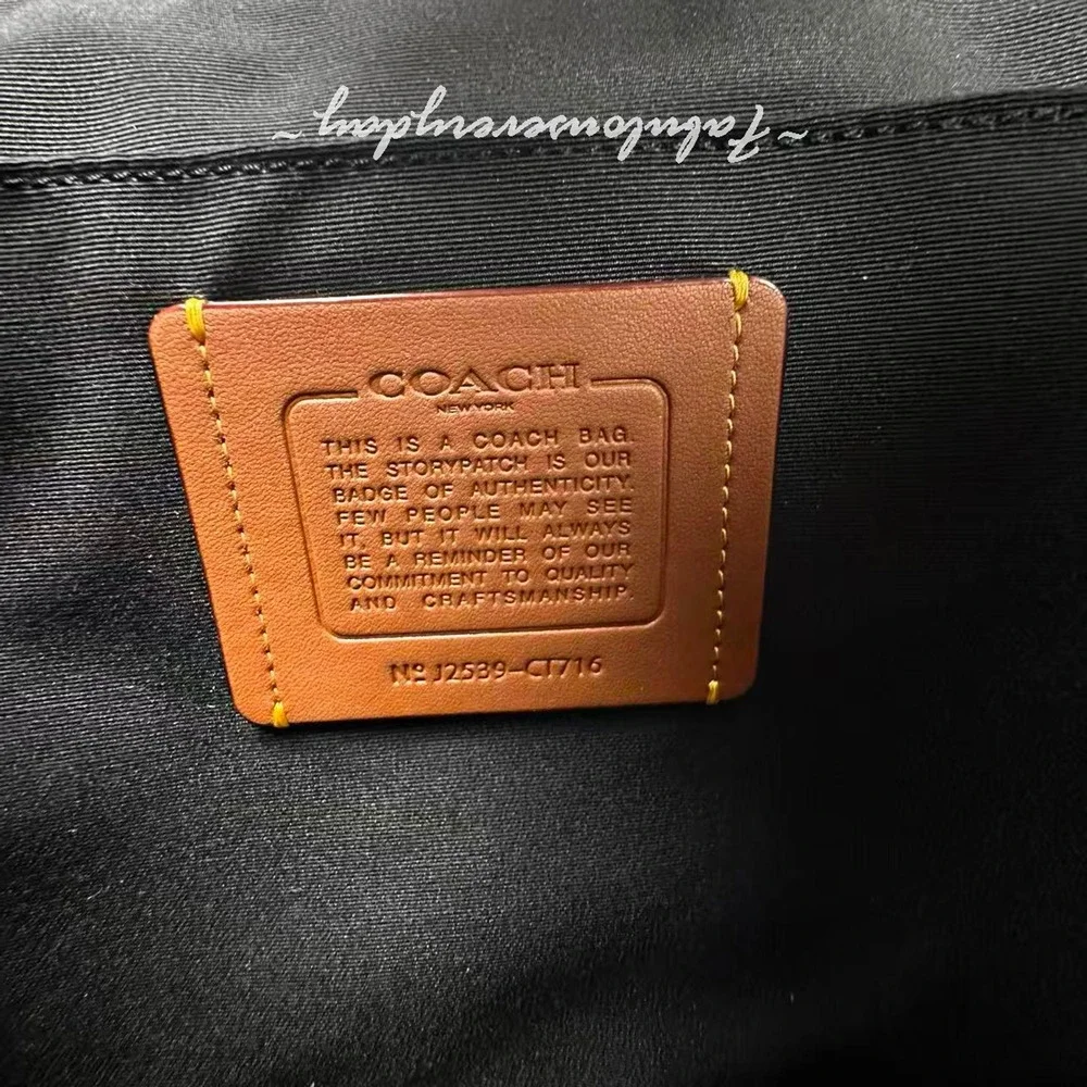 Coach Men Racer Messenger Bag In Signature Canvas Crossbody Black CT716 NWT